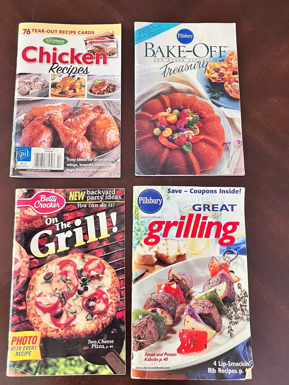 Mini Cookbooks Vintage Lot Of 4 Grilling And Baking